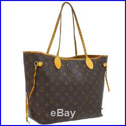Louis Vuitton Neverfull MM Shoulder Tote Bag Monogram M40156 Sp2097 A46915