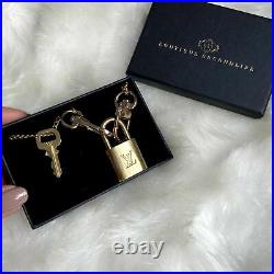 Louis Vuitton Padlock Necklace with Double Chain