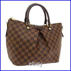 Louis Vuitton Siena MM 2way Hand Bag Ri1167 Purse Damier Canvas N41546 00126
