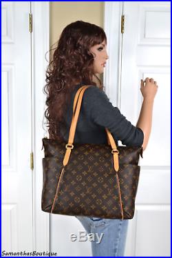 Louis Vuitton Totally MM Monogram Leather Tote Shoulder Bag Hobo Handbag Purse