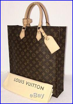 Louis Vuitton Tote Sac Plat GM Classic Bag with Dustbag & Name tag AUTHENTIC