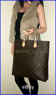 Louis Vuitton Tote Sac Plat GM Classic Bag with Dustbag & Name tag AUTHENTIC