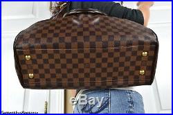 Louis Vuitton Trevi Gm Damier Ebene Leather Satchel Shoulder Bag Handbag Purse