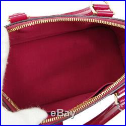 Louis Vuitton Vernis Alma Bb Mi4152 Hand Bag Rose Indian Patent M91771 Nr13512