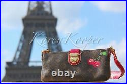 Louis Vuitton Vip Limited Edition Monogram Cerises Murakami Lizard Clutch Bag