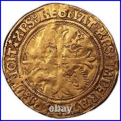 Louis XII, Coin, France, Gold, Ecu d'or aux porcs epics, Montpellier, 1507, Rare