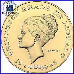 Monaco 10 Francs Gold 1982 Prinzessin Grace Kelly Goldmünze in Münzkapsel