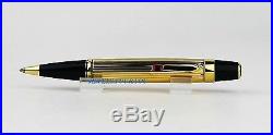 Montblanc Boheme Solitaire Gold Plated Rouge Ballpoint Pen 5814 New Box France