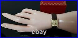 Must de Cartier Tank Gold on Silver Ladies Mechanical Watch in Cartier Box