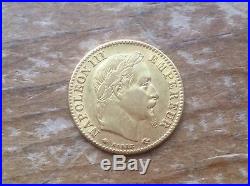 NAPOLEON III 10 FRANCS GOLD 1866-A @@ Must see @@