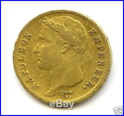 NAPOLEON Ier (1804-1814) 20 FRANCS OR GOLD 1813 UTRECHT