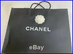 NEW! CHANEL Classic Medium Double Flap Shoulder Bag Black Caviar Gold hardware