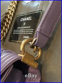 NWT Chanel France Cruise LE Small Chateau Boy Bag Flap Lilac Purple Gold $6300