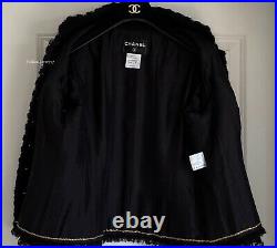 New $4990 Chanel 11a Black Gold Paris Byzance Gripoix Wool Jacket 46 44 42