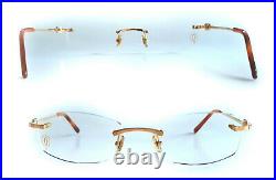 New! Cartier Bolon Golden Frames Eyeglasses