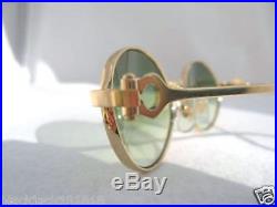 New Cartier Gold Oval Sunglasses Spi29718 France Authentic
