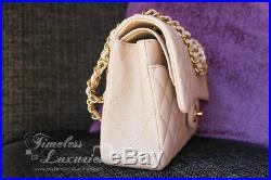 New Chanel Beige Clair Classic Double Flap Bag Gold Hw #16517430