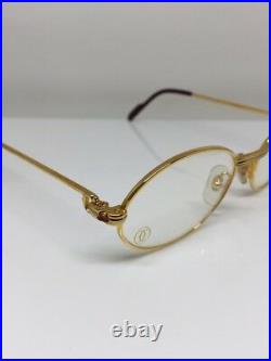 New Vintage Cartier Saint Honore Limited Series Eyeglasses With Sapphire 49-18mm
