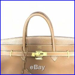 Nice authentic HERMES Birkin40 Bag Size 40 In Couchevel Leather