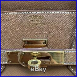 Nice authentic HERMES Birkin 35 In Couchevel Leather A 1997