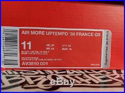 Nike Air More Uptempo'96 QS Euro City France Paris Black Gold AV3810-001