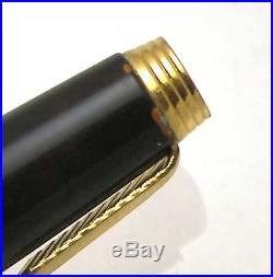 PARKER 75 Thuya Laque Gold Trim Fountain Pen Medium Nib Made in France