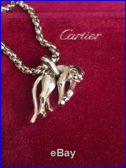 Panthere De Cartier 18k Yellow Gold Pendant Necklace
