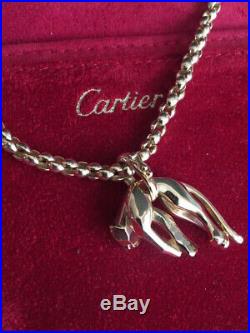 Panthere De Cartier 18k Yellow Gold Pendant Necklace