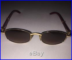 RARE OFFICIAL Cartier Vintage Wood SunGlasses 145b France Celebrity worn MIGOS