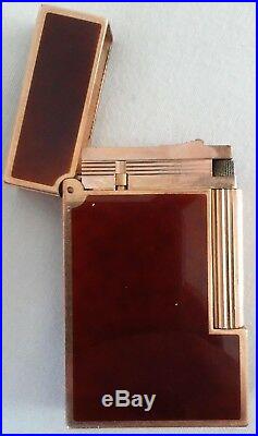 ST Dupont Gatsby Lighter Laque de Chine Gold Plated Trim