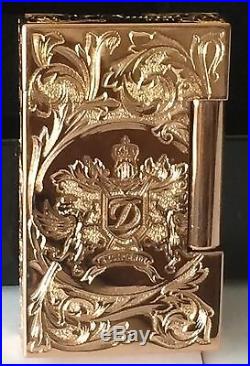 S. T. Dupont 2014 Fred Krill Blazon Ligne 2 Prestige Rose Gold Lighter 16914 NIB