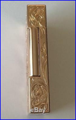 S. T. Dupont 2014 Fred Krill Blazon Ligne 2 Prestige Rose Gold Lighter 16914 NIB