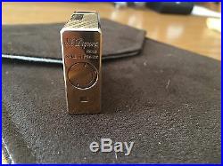 S. T. Dupont Gold Plated men's cigarette/cigar lighter. Made in Paris, France