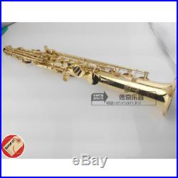 Soprano Saxophone France Selmer 802 Drop Bb Electrophoresis Gold Double Neck Sax