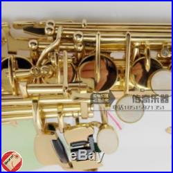 Soprano Saxophone France Selmer 802 Drop Bb Electrophoresis Gold Double Neck Sax