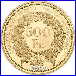 Switzerland 2018 Stans Shooting Taler 500 Swiss Francs Gold NGC PF70 PR70 UC