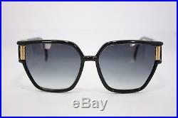 Ted Lapidus Vintage Sunglasses Excellent Condition France Black Gold 1970s TL 12