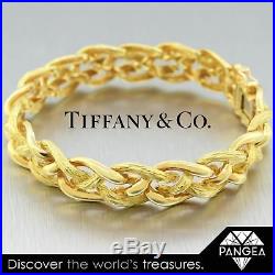 Tiffany & Co France 18k Yellow Gold Braided Bracelet 7