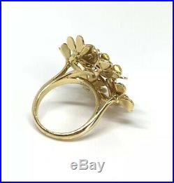 Van Cleef & Arpels 18K Yellow Gold Frivole Diamond Ring