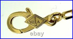 Van Cleef & Arpels Vintage Alhambra 5p Bracelet Onyx 18k Yellow Gold With Case