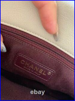 Vintage CHANEL Quilted Lambskin Double Flap Beige / Nude Handbag Bag