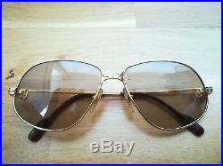 Vintage Cartier Paris Panthere 1988 Gold Sunglasses Made In France