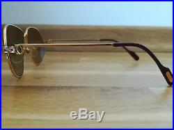 Vintage Cartier Paris Panthere 1988 Gold Sunglasses Made In France