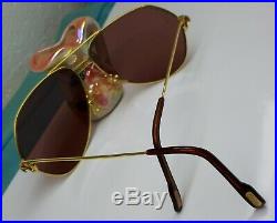 Vintage Cartier Vendome Sunglasses Made In France Rare Occhiali 62-14-140 #5