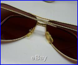 Vintage Cartier Vendome Sunglasses Made In France Rare Occhiali 62-14-140 #5