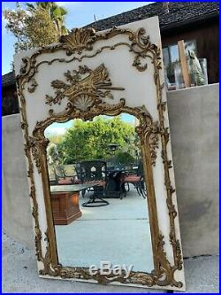 Vintage French Trumeau Wall Mirror