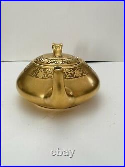 Vintage HAVILAND Limoges France Gold/Teapot Signed By A. W Steiner Very Rare