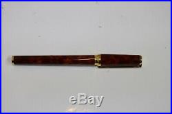Vintage ST DUPONT Rollerball Pen Chinese Laquer Gold Trim Made in France