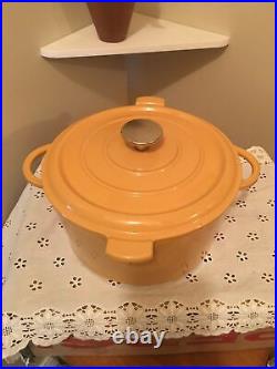 Vintage Staub Butternut 5 Qt Dutch Oven Made In France Good Used Condition