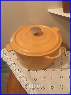 Vintage Staub Butternut 5 Qt Dutch Oven Made In France Good Used Condition